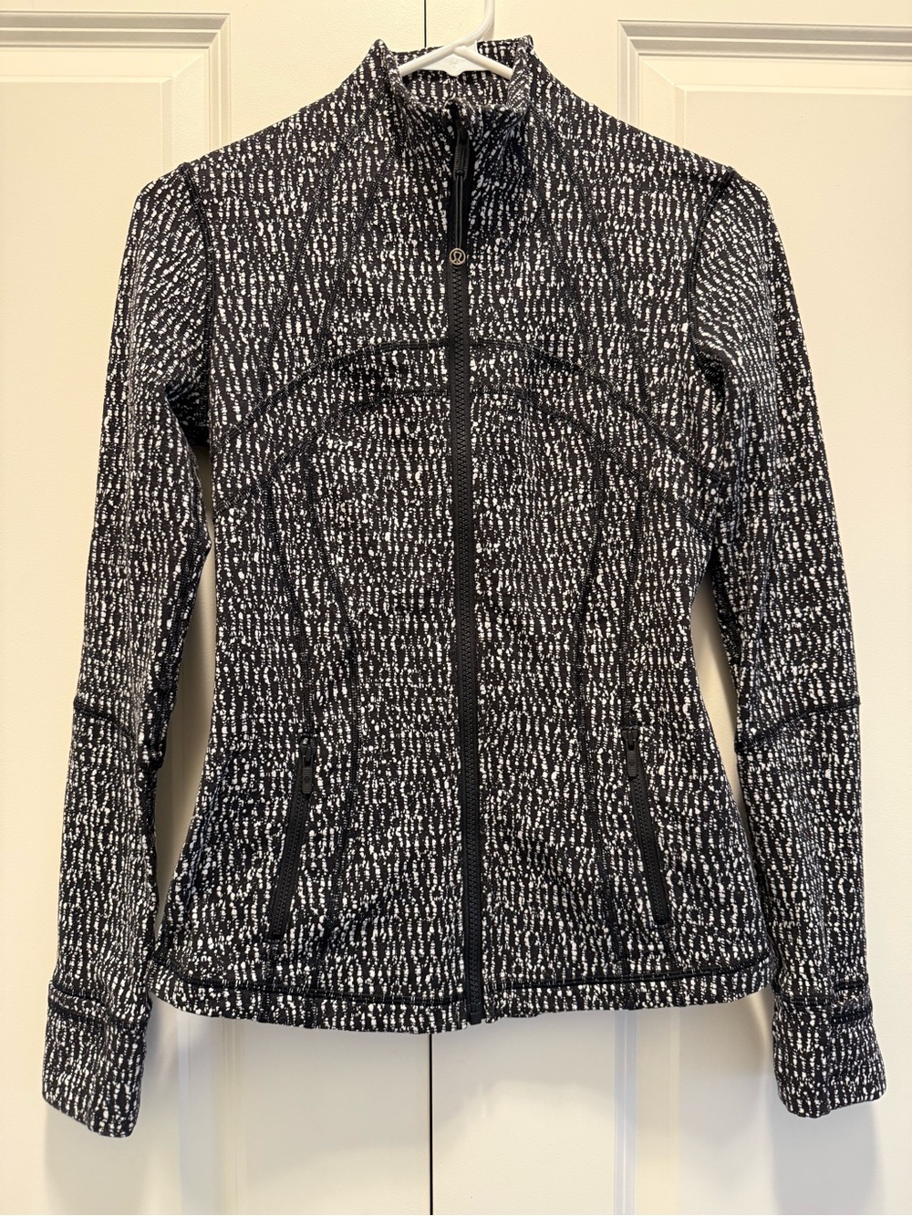 lululemon athletica Black & White Patterned Define Jacket